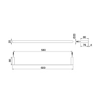 Treemme Tonda Полотенцедержатель 60 см, цвет: хром IT2Z05CCZZZZ