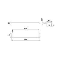 Treemme Tonda Полотенцедержатель 45 см, цвет: черный IT2Z06NNZZZZ