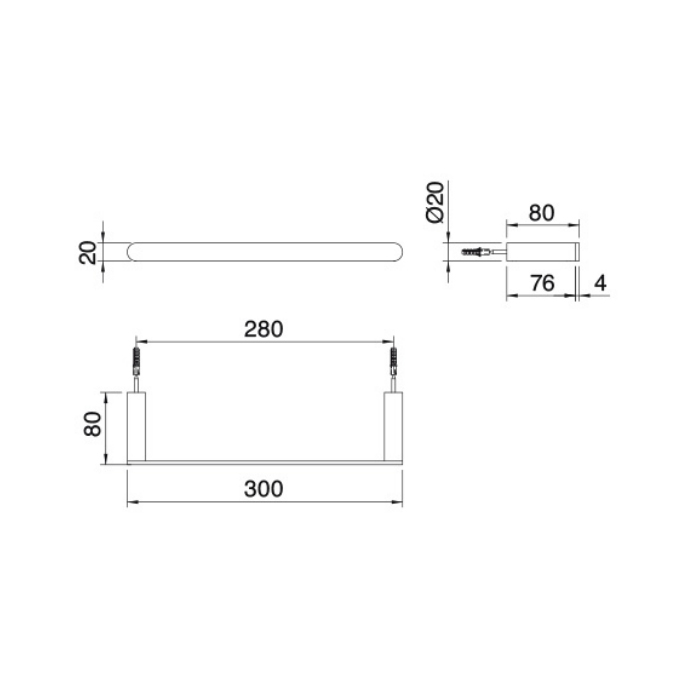 Treemme Tonda Полотенцедержатель 30 см, цвет: золото IT2Z24DDZZZZ