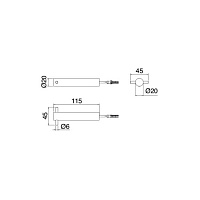 Treemme Filo Держатель для туалетной бумаги, подвесной, цвет: хром IT3Z01CCZZZZ