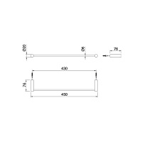 Treemme Filo Полотенцедержатель 45 см, цвет: золото IT3Z06DDZZZZ