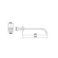 Treemme Ios Излив 23,3 см, цвет: хром IT7A61CCZZZZ