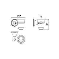 Treemme 8200 Держатель стакана, подвесной, цвет: хром IT8204CCZZPP