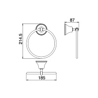 Treemme 8200 Полотенцедержатель-кольцо 19 см, цвет: золото IT8221DDZZZZ