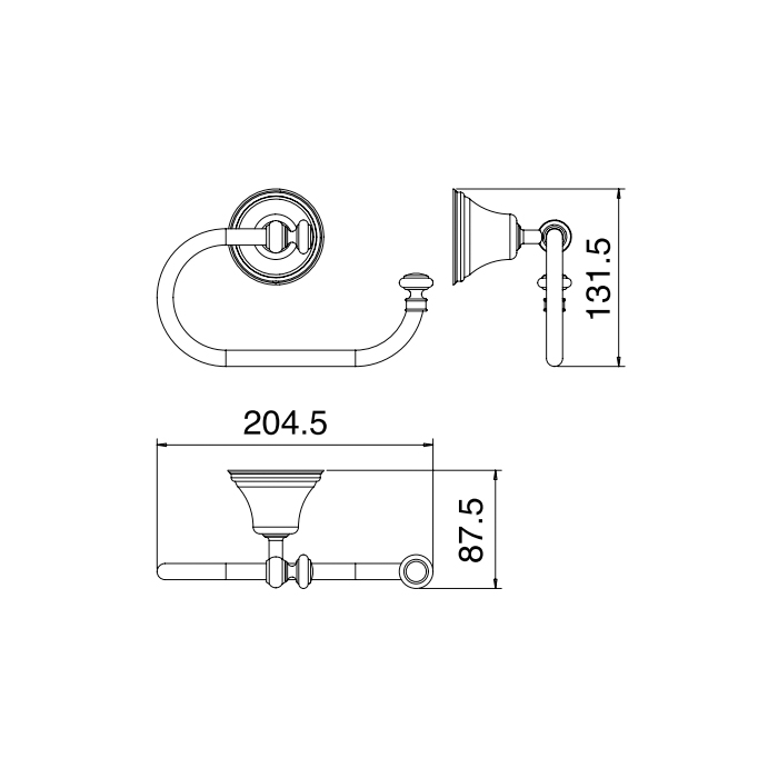Treemme 8200 Держатель для туалетной бумаги, подвесной, цвет: хром IT8227CCZZZZ
