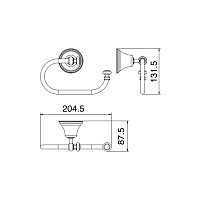 Treemme 8200 Держатель для туалетной бумаги, подвесной, цвет: золото IT8227DDZZZZ