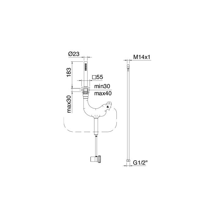 Treemme Ios Ручной душ, цвет: хром RWIT2A68CC05