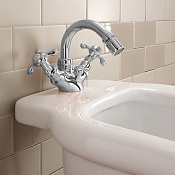 Sbordoni Firenze Смеситель для биде на 1 отв. с донным клапаном, цвет: хром FI85bCR