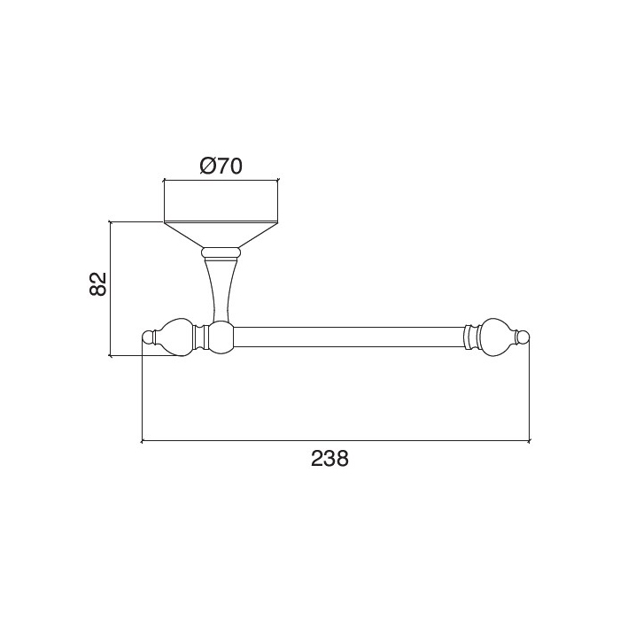 Sbordoni Flora Держатель для туалетной бумаги, цвет: латунь FL102ON