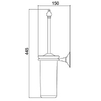 Sbordoni Flora Ершик подвесной, цвет: хром FL111CR