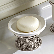 Sbordoni Flora Мыльница с керамической чашей, настольная, цвет: никель FL200NI