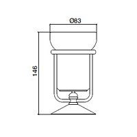 Sbordoni Flora Настольный стаканчик, цвет: бронза FL201BR