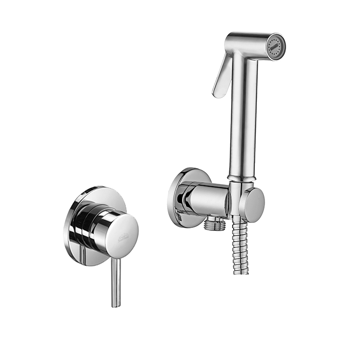 Paffoni Doccia Гигиенический душ со смесителем, цвет: Steel Looking KITDUP110ST