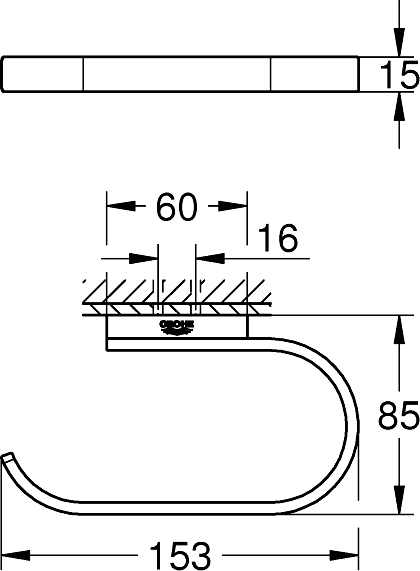 Grohe Selection Держатель туалетной бумаги, цвет: золото 41068GN0