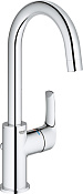 Grohe Eurosmart New Смеситель для раковины высокий, с д/к, высота излива 21,3 см, цвет: хром 23537002