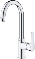 Grohe Eurosmart Смеситель для раковины высокий, без д/к, высота излива 20,8 см, цвет: хром 23743003