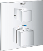 Grohe Grohtherm Cube Термостатический смеситель для ванны встраиваемый, на 3 потребителя, цвет: хром 24155000