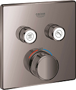 Grohe Grohtherm SmartControl Термостатический смеситель для ванны встраиваемый, цвет: темный графит 29124A00