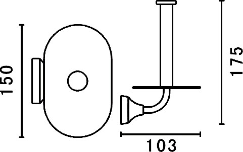 Art&Max Ovale Держатель для туалетной бумаги, цвет: хром AM-E-4083