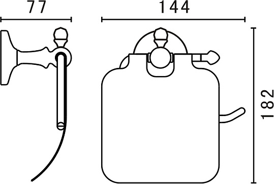 Art&Max Antic Держатель для туалетной бумаги, цвет: хром AM-E-2683AL