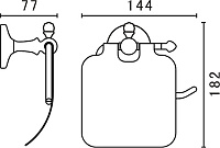 Art&Max Antic Держатель для туалетной бумаги, цвет: хром AM-E-2683AL