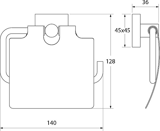 Iddis Edifice Держатель для туалетной бумаги с крышкой, цвет: хром EDISBC0i43