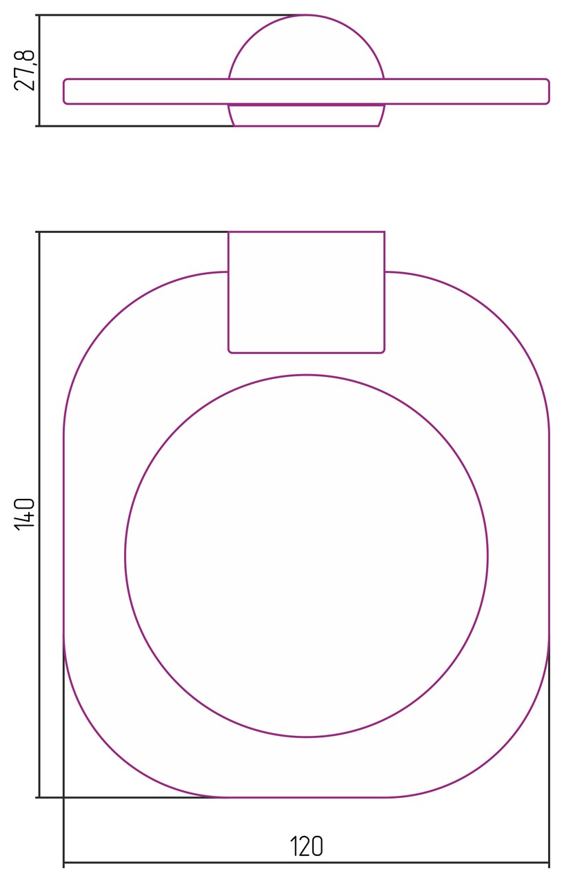 Сунержа Мыльница с латунной чашей, подвесная, цвет: золото 03-3011-0000