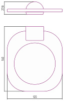 Сунержа Мыльница с латунной чашей, подвесная, цвет: золото 03-3011-0000