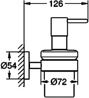 Grohe Essentials Дозатор для жидкого мыла, подвесной, цвет: хром 40448001