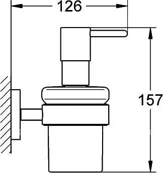Grohe Essentials Дозатор для жидкого мыла, подвесной, цвет: золото 40394GL1