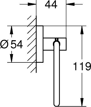 Grohe Essentials Держатель для туалетной бумаги, цвет: темный хром 40689AL1