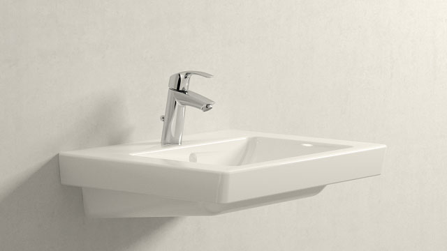 Grohe Eurosmart Смеситель для раковины, с д/к, цвет: хром 23322001