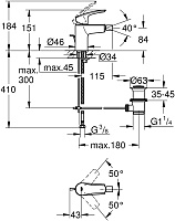 Grohe Eurosmart Смеситель для биде, цвет: хром 32929003