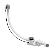 Laufen Alessi One Слив-перелив полуавтомат для ванны, цвет: белый/хром 2.9445.7.000.000.1