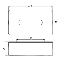 Emco Loft Контейнер для салфеток, цвет: черный 0557 134 00