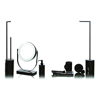 Bertocci Carrarino Контейнер с крышкой, цвет черный мрамор/хром 124 4403 0000