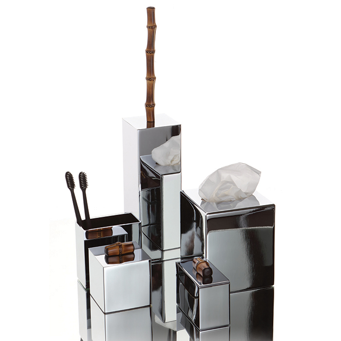 Bertocci Guccio Контейнер с крышкой d8хh14 см, цвет хром 126 4910 0000