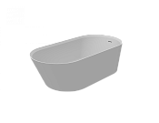 Knief Pearl Ванна из K-Stone отдельностоящая 172x80 см, со сливом-переливом, цвет: белый матовый 0600-052-01 bi matt