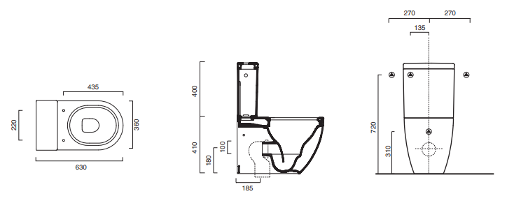 Catalano Sfera Бачок для унитаза моноблок, без механизма, цвет: белый глянцевый 0533010001