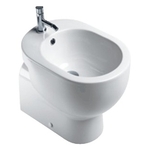 Catalano C Light Биде напольное 35x52 см с 1 отв. под смеситель и переливом, цвет: белый глянцевый BICB52