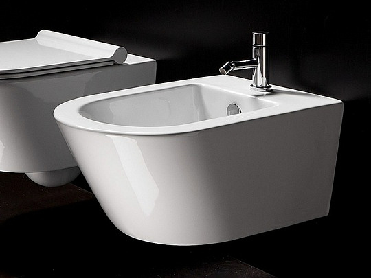 Catalano Zero Биде подвесное 35x50 см, 1 отв, с переливом, покрытие Cataglaze, цвет: белый глянцевый 0118501001