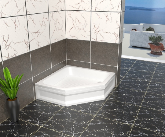 RGW Style Поддон для душа 80x80x27h см, цвет: белый 16180588-51