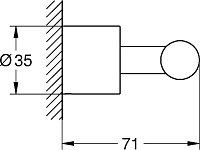 Grohe Atrio New Крючок для полотенец двойной, цвет: холодный рассвет 40312GL3