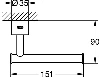 Grohe Atrio New Держатель для туалетной бумаги, цвет: золото 40313GL3
