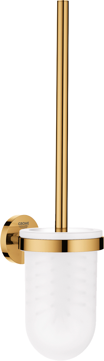 Grohe Essentials Ершик для унитаза подвесной, со стеклянной колбой, цвет: золото 40374GL1