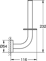 Grohe Essentials Держатель для запасных рулонов, цвет: сталь 40385AL1