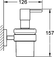 Grohe Essentials Дозатор для жидкого мыла, подвесной, цвет: графит 40394A01