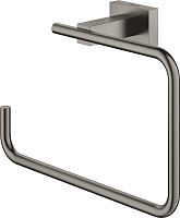 Grohe Essentials Cube Полотенцедержатель 18,6 см, цвет: темный графит, матовый 40510AL1
