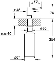Grohe Cosmopolitan Дозатор для жидкого мыла, встраиваемый, цвет: сталь 40535EN0