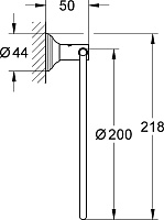Grohe Essentials Authentic Полотенцедержатель 20 см, цвет: матовый никель 40655EN1